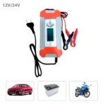 Smart 12V/24V Battery Charger For Bike And Car